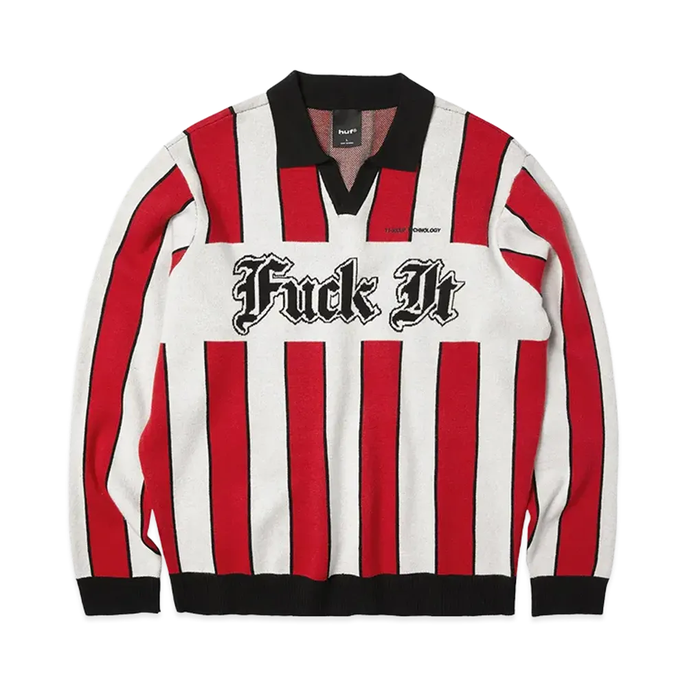 HUF Midfield Jersey Sweater "Red"