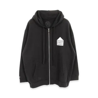 Chrome Hearts x COMME des GARCONS x Dover Street Market Zip Hoodie "Black"