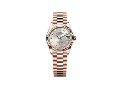 ROLEX Datejust 31mm Everose Gold 278275 "Silver"