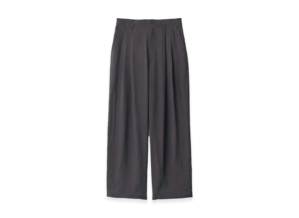 ssstein Cupro Fibril Wide Easy Trousers "Charcoal"
