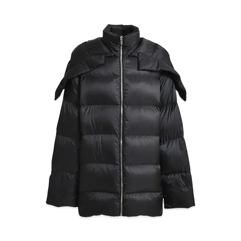 MONCLER x RICK OWENS Hooded Cyclopic Coat "Black"