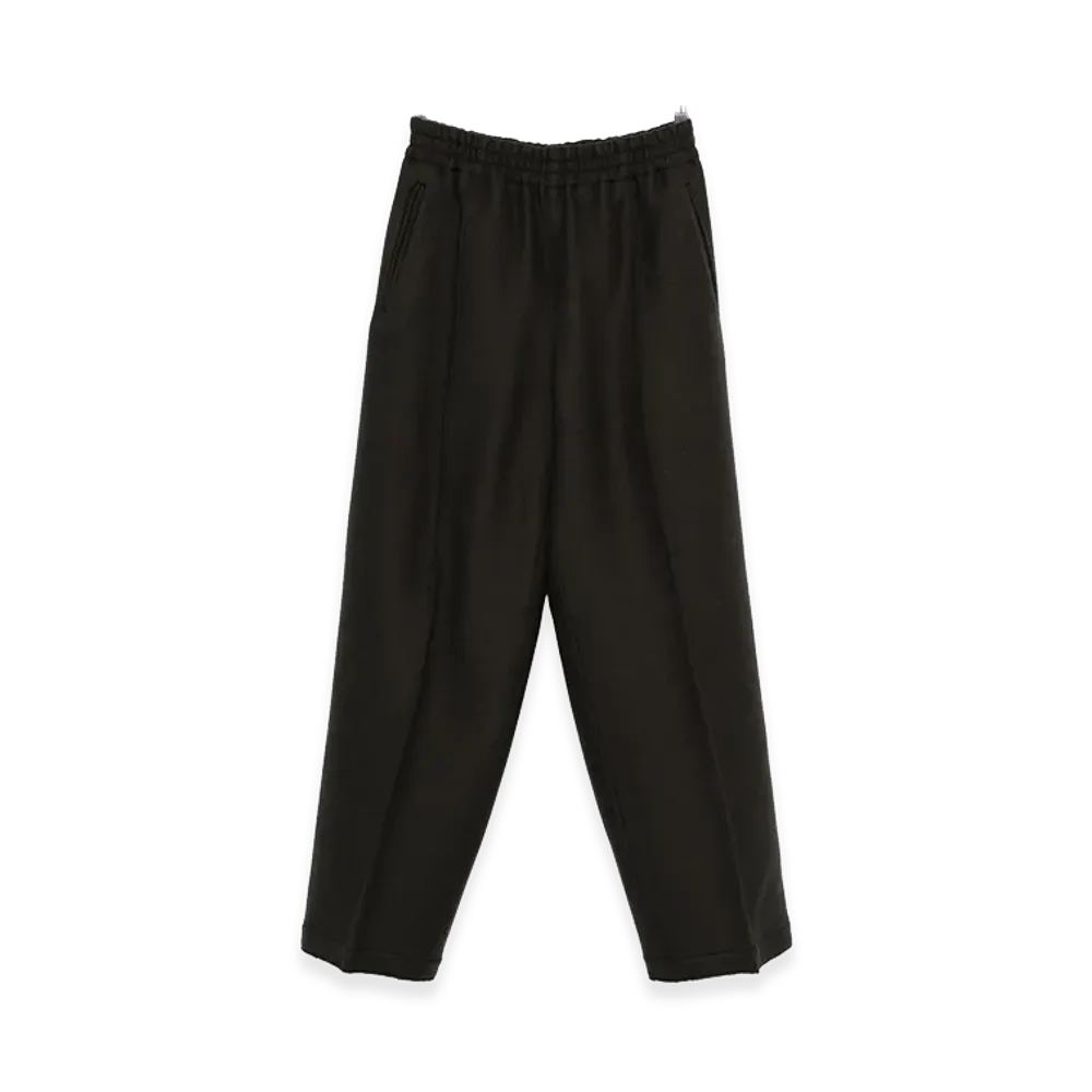 AMI PARIS Women's Wool Wide-Leg Pant "Charcoal"