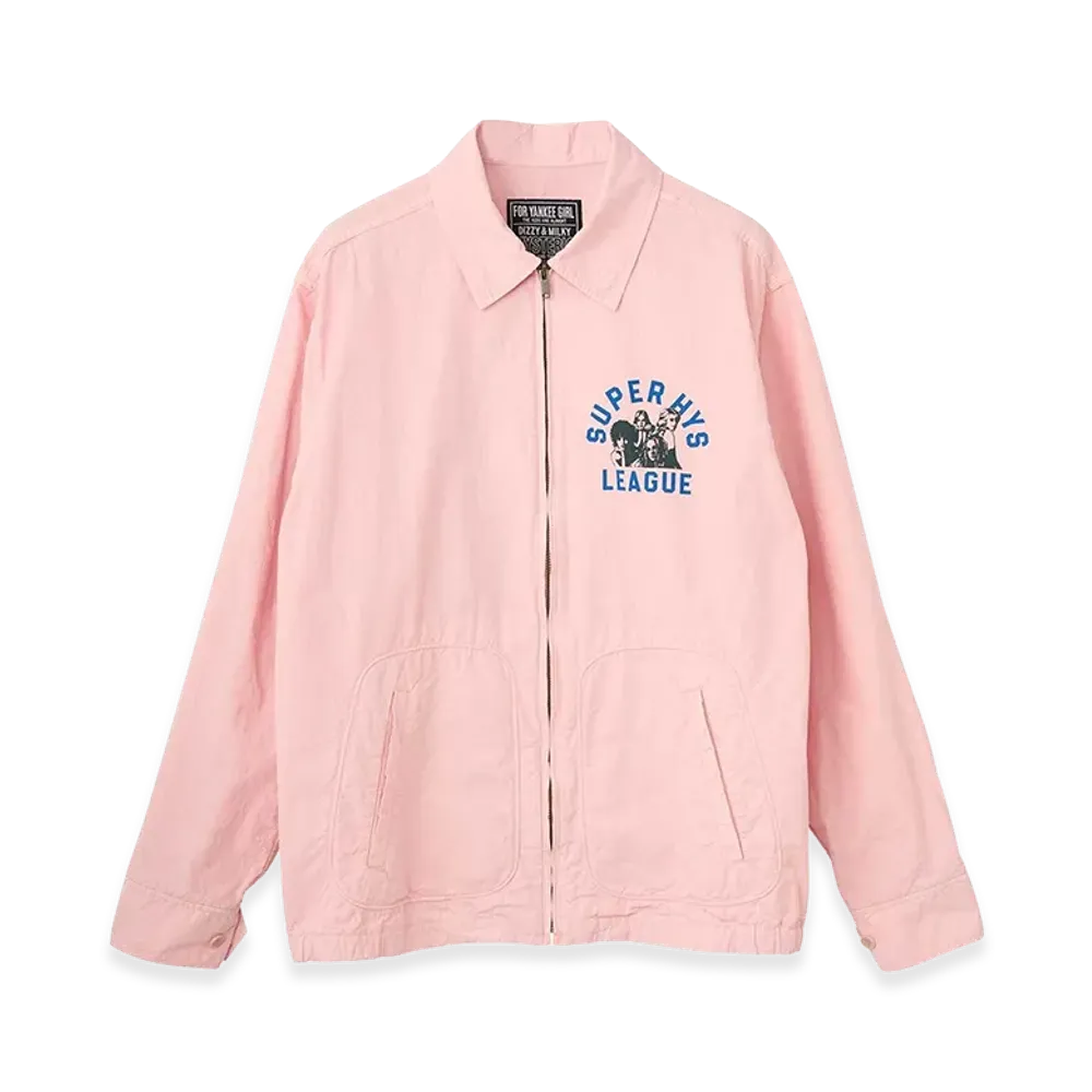 HYSTERIC GLAMOUR Super HYS League Drizzler Jacket "Pink"