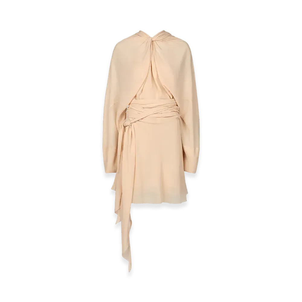 Maison Margiela Women's Silk Georgette Dress "Nude"