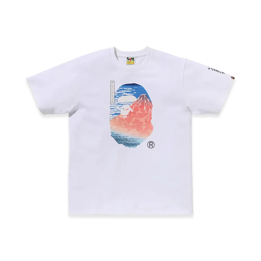 A BATHING APE x UKIYO-E Ape Head Tee #2 "White"