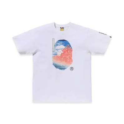 A BATHING APE x UKIYO-E Ape Head Tee #2 "White"