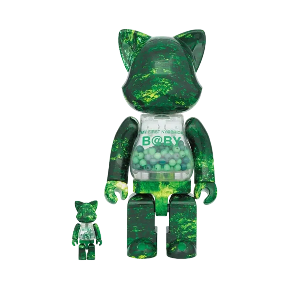 Bearbrick MY FIRST NY@BRICK B@BY 100% & 400% FOREST GREEN Ver.