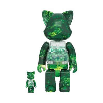 Bearbrick MY FIRST NY@BRICK B@BY 100% & 400% FOREST GREEN Ver.
