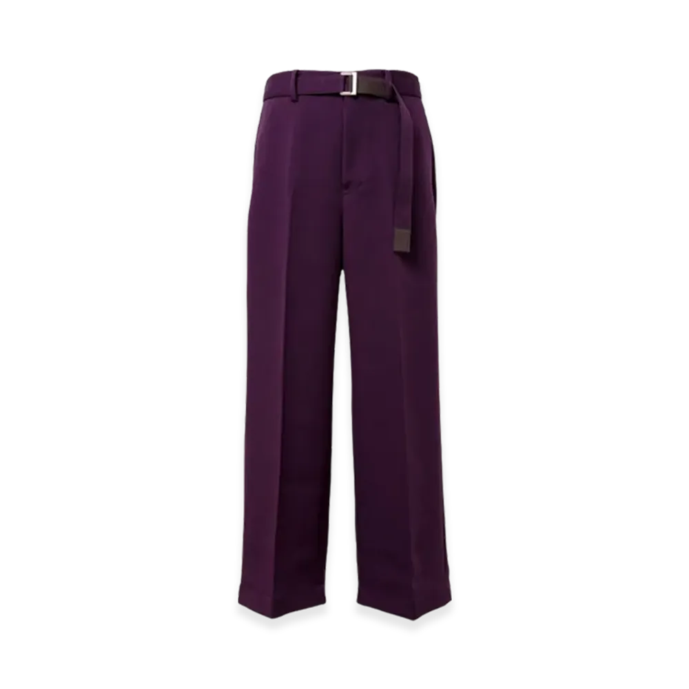 sacai Matelasse Twill Pants "Purple"