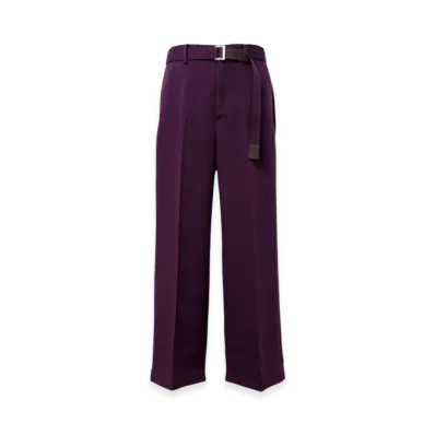 sacai Matelasse Twill Pants "Purple"