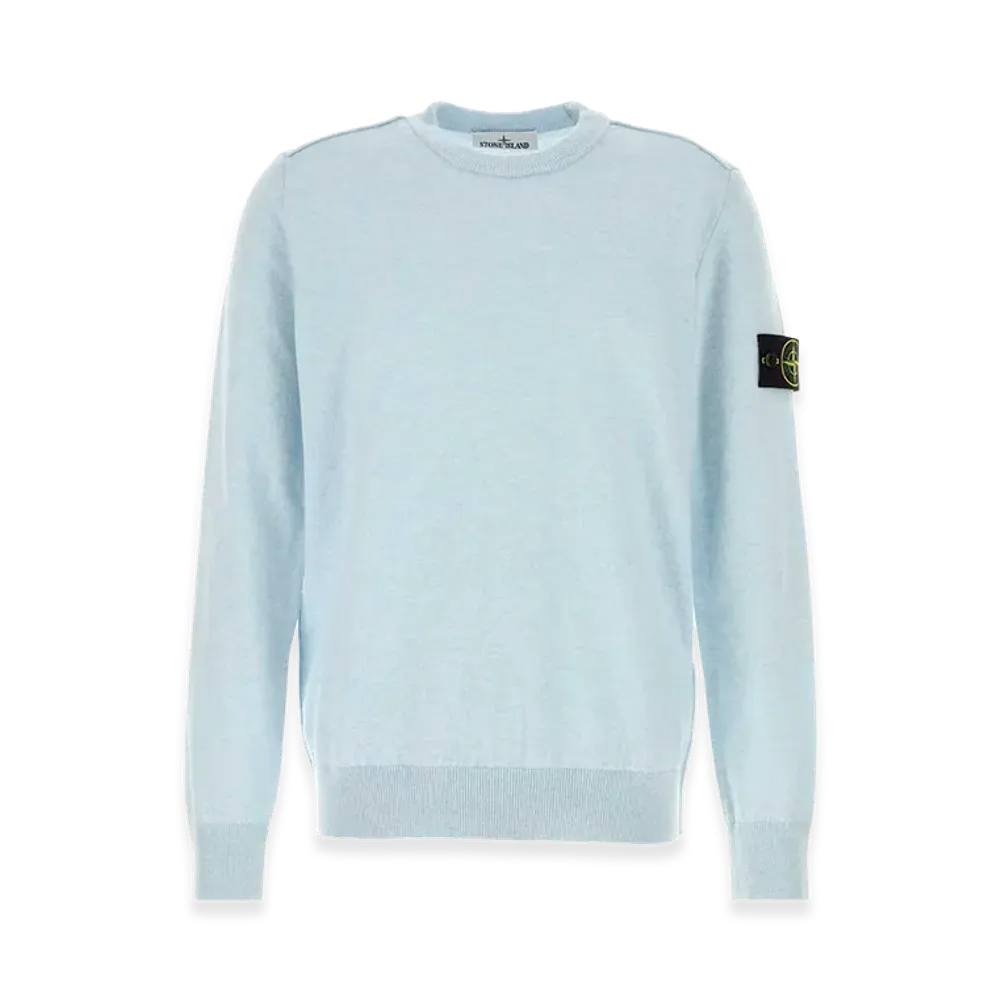 Stone Island Light-Blue Wool Sweater "LightBlue"