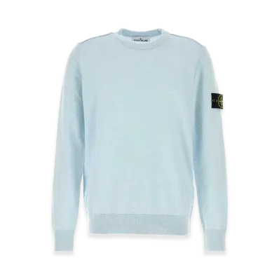 Stone Island Light-Blue Wool Sweater "LightBlue"