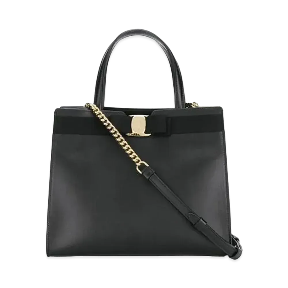 Salvatore Ferragamo Vara Bow Top Handle (M) "Black"