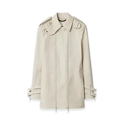 Burberry Bonded Cotton Trench Jacket "Sail"