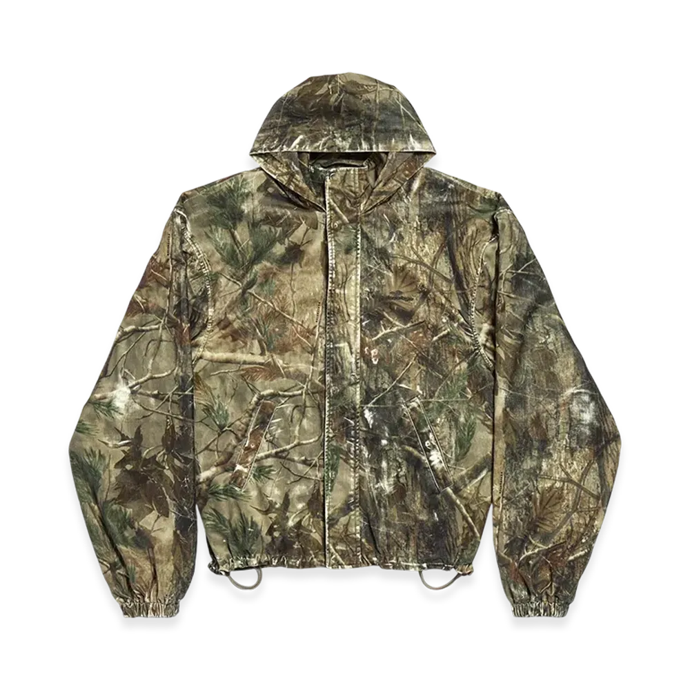 BALENCIAGA Hooded Workwear Jacket "Brown"