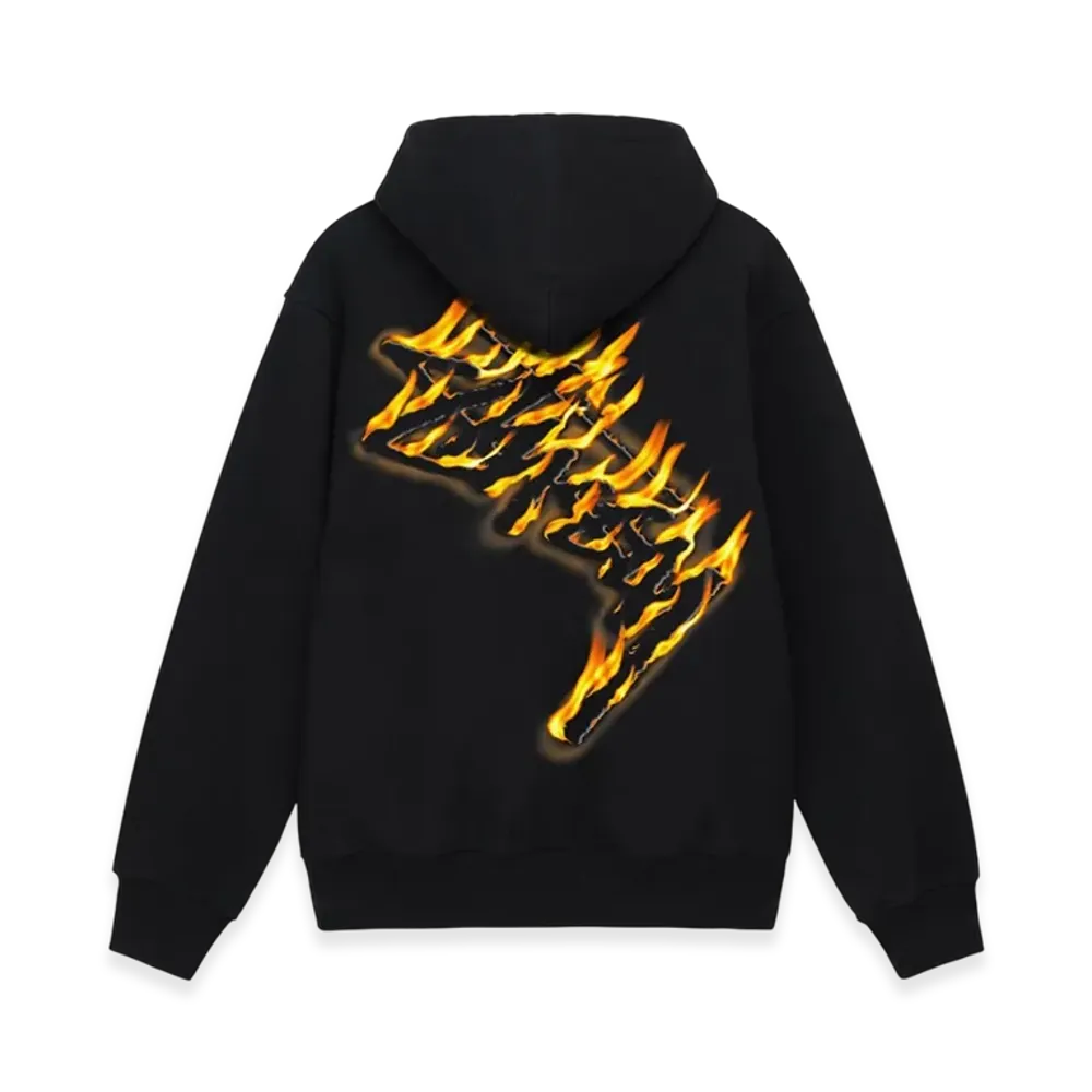 Stussy Burning Stock Zip Hoodie "Black"