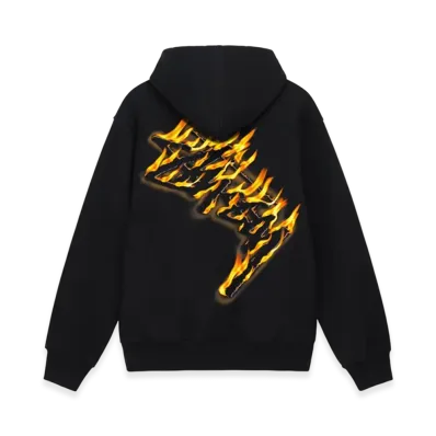 Stussy Burning Stock Zip Hoodie "Black"