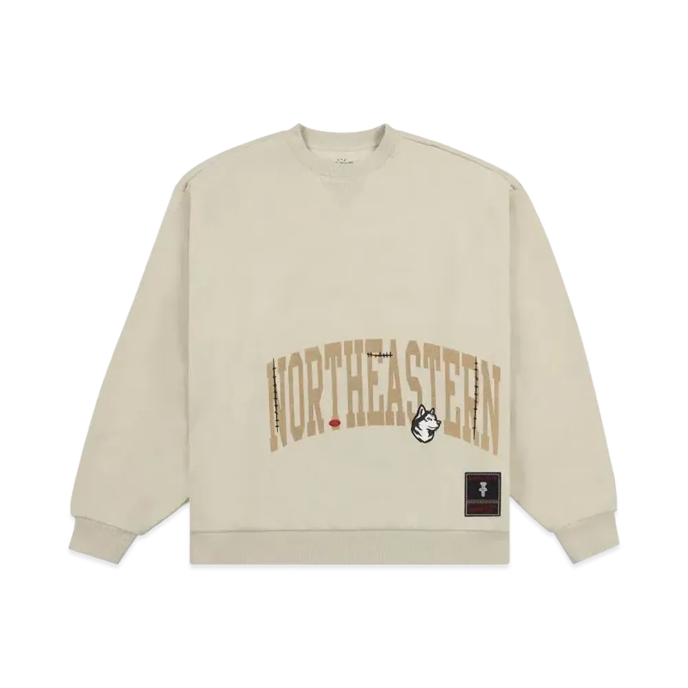 Travis Scott x M&N x Northeastern University Crewneck "Ivory"
