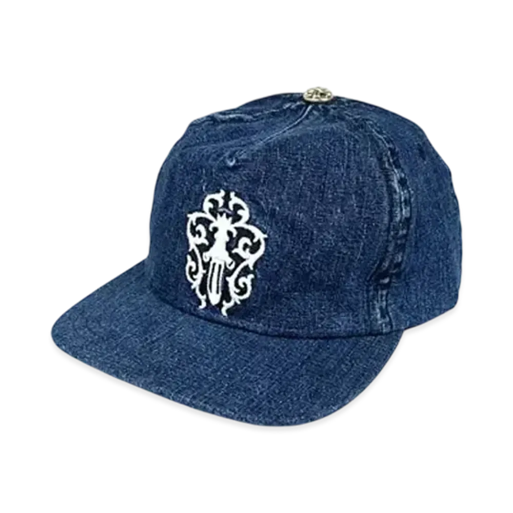 Chrome Hearts Dagger Embroidered Denim Trucker Cap "Blue"