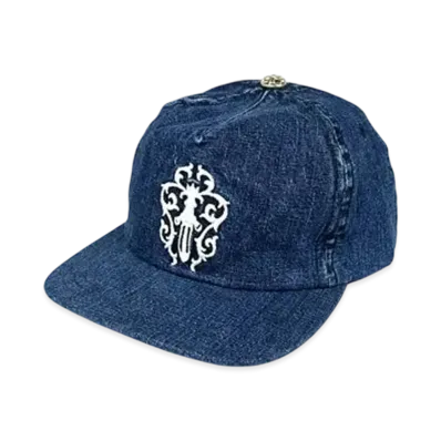 Chrome Hearts Dagger Embroidered Denim Trucker Cap "Blue"