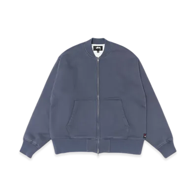 Stussy Thermal Lined Fleece Zip "Faded Blue"
