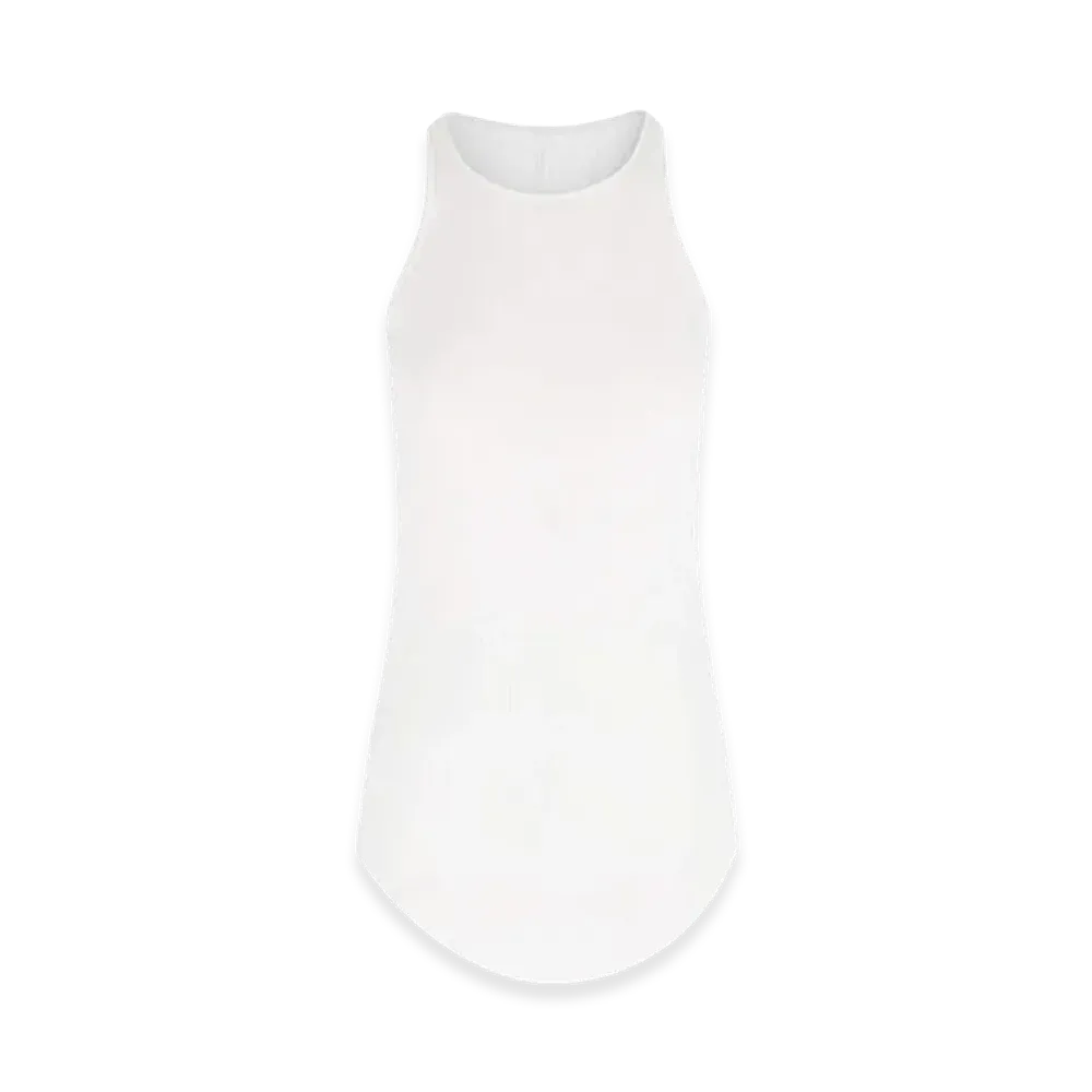 Rick Owens Women's Tank Top In Viscose And Silk "White"