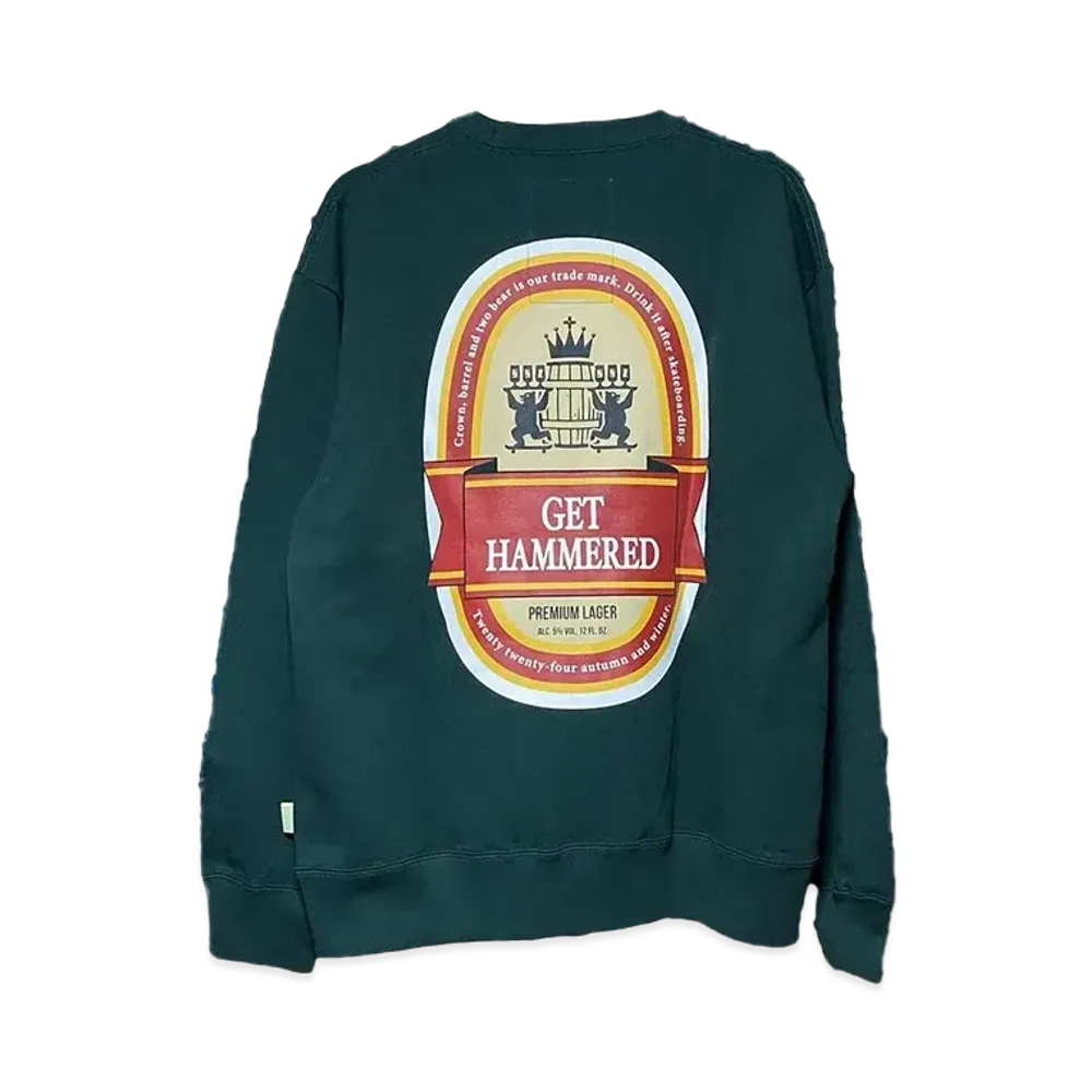 SSZ Get Hammered BEER BOTTLE SWEAT "Green"