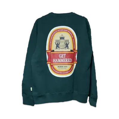 SSZ Get Hammered BEER BOTTLE SWEAT "Green"