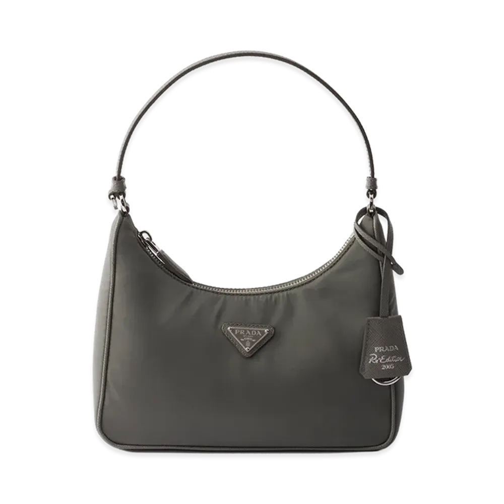 PRADA Re-Edition 2005 Re-Nylon Mini Bag "Mercury Grey"