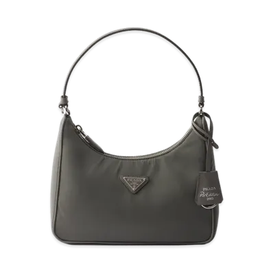 PRADA Re-Edition 2005 Re-Nylon Mini Bag "Mercury Grey"