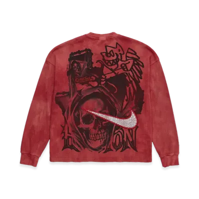 Travis Scott Cactus Jack x Nike Tie Dye Thermal Rhinestone Longsleeve "Red"