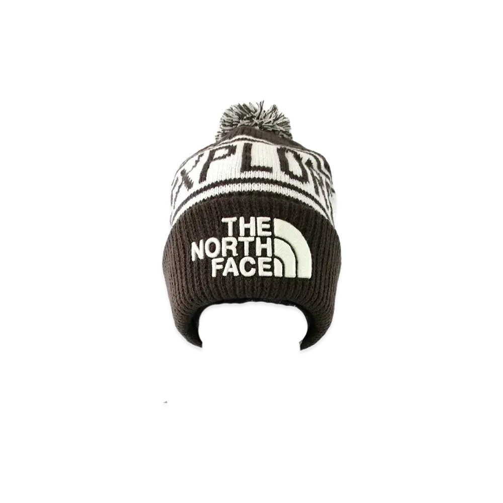 The North Face Retro TNF Pom Beanie "Coal Brown/GDNW"