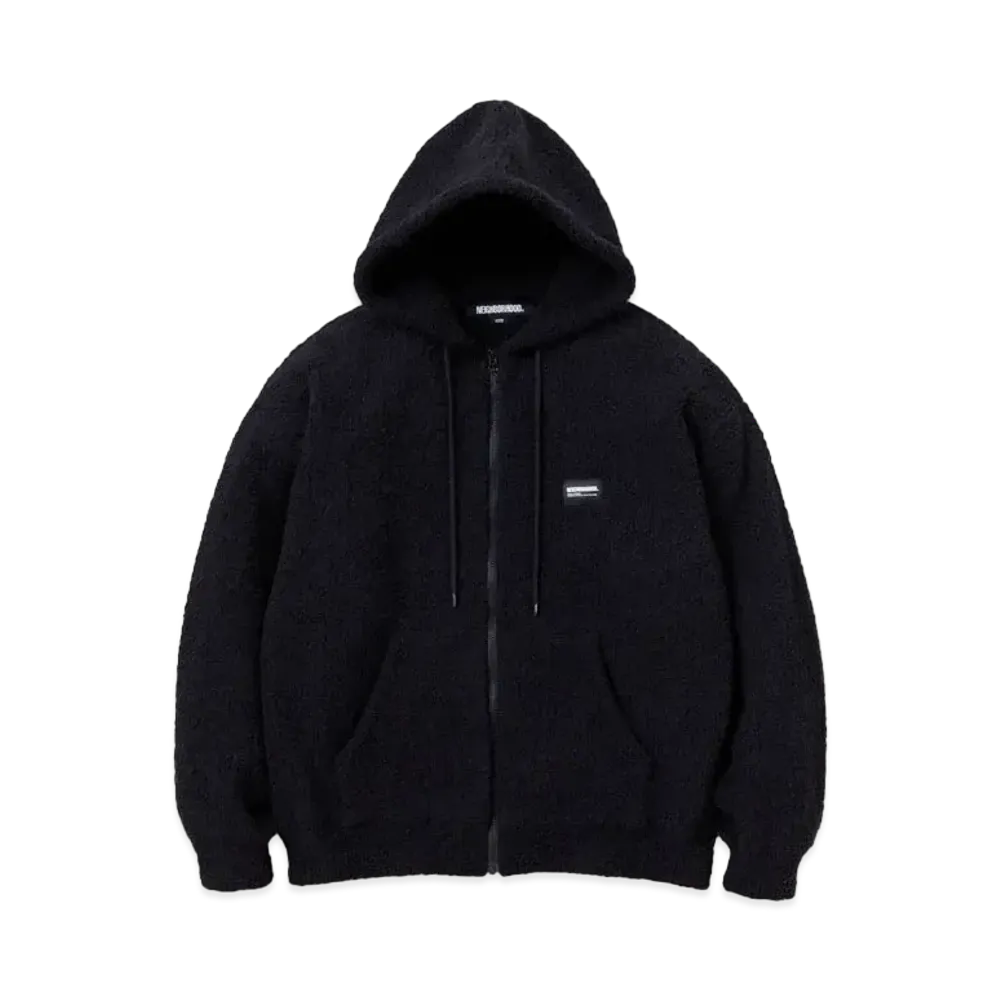 NEIGHBORHOOD Fluffy Zip Up Parka "Black"