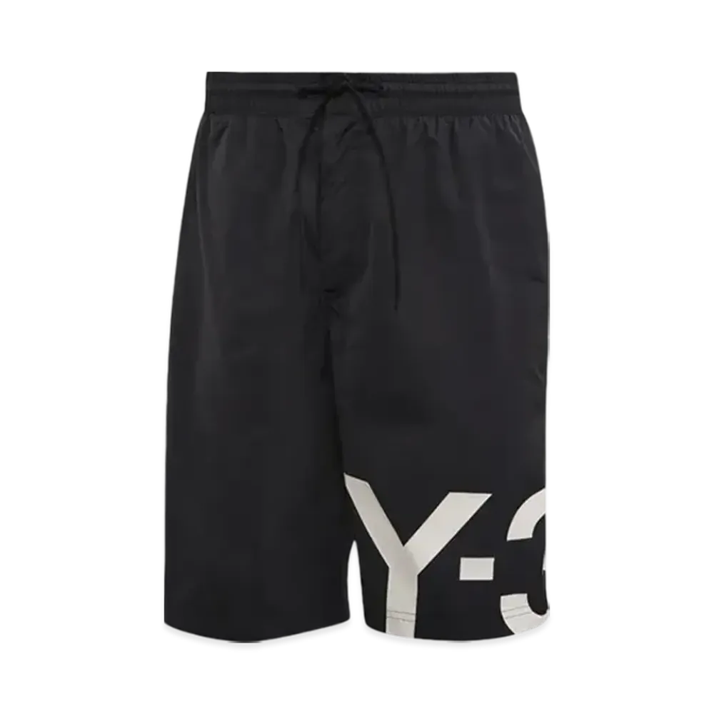 Y-3 Large Logo Swim Shorts "Black/White"