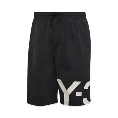 Y-3 Large Logo Swim Shorts "Black/White"
