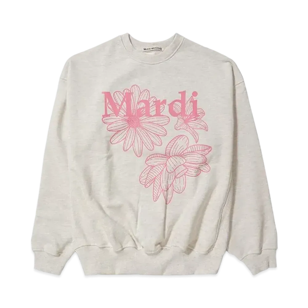Mardi Mercredi Sweatshirt Triple Flower "Oatmeal Peony"