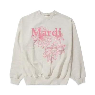 Mardi Mercredi Sweatshirt Triple Flower "Oatmeal Peony"