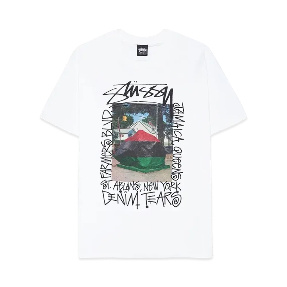 Stussy & Denim Tears Farmers Blvd. Tee "White"