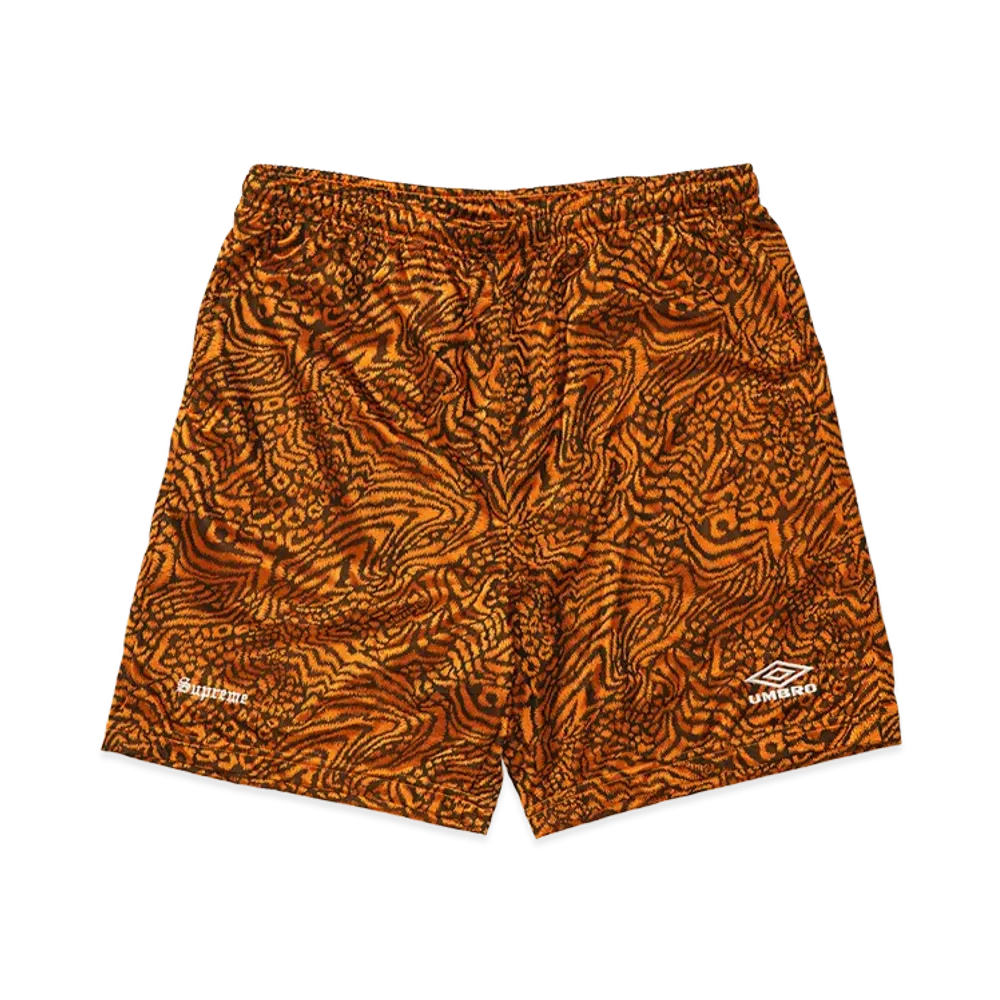 Supreme x Umbro Jacquard Animal Print Soccer Short "Orange"