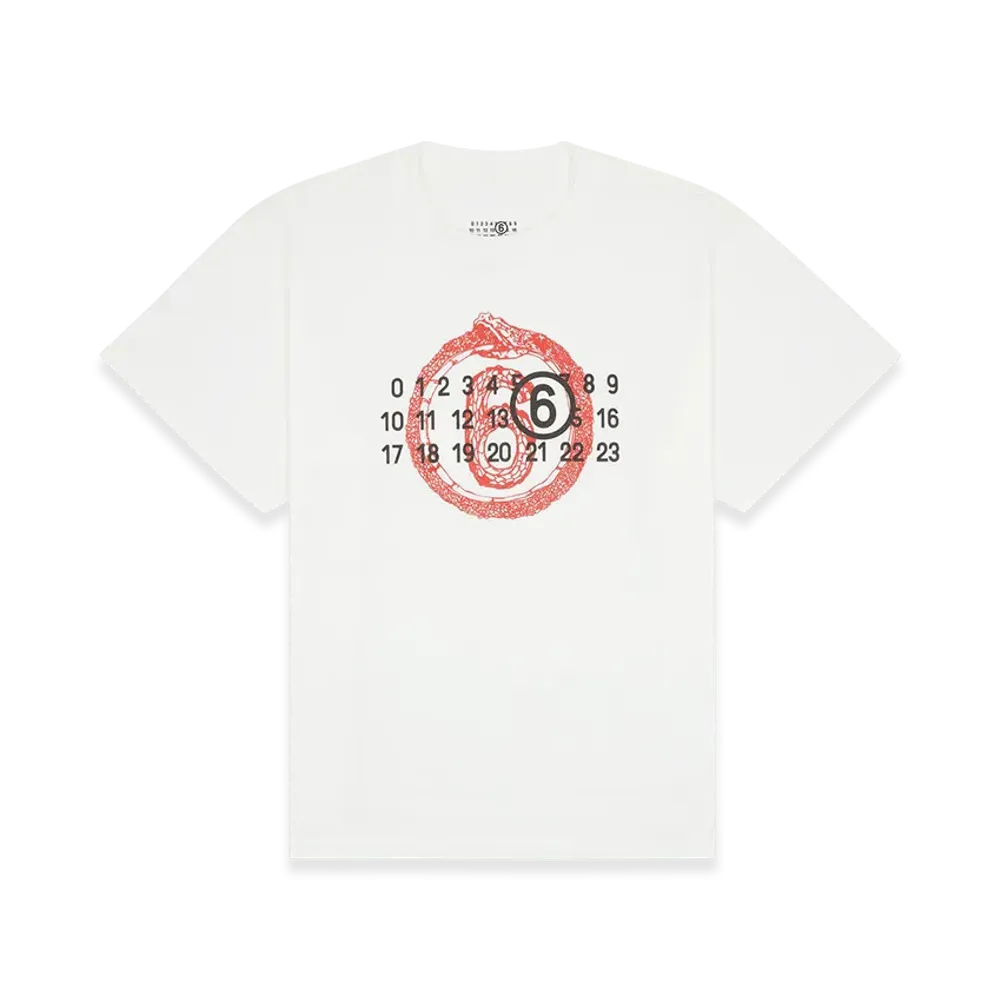 MM6 Maison Margiela Men's Year Of The Snake T-Shirt "White"