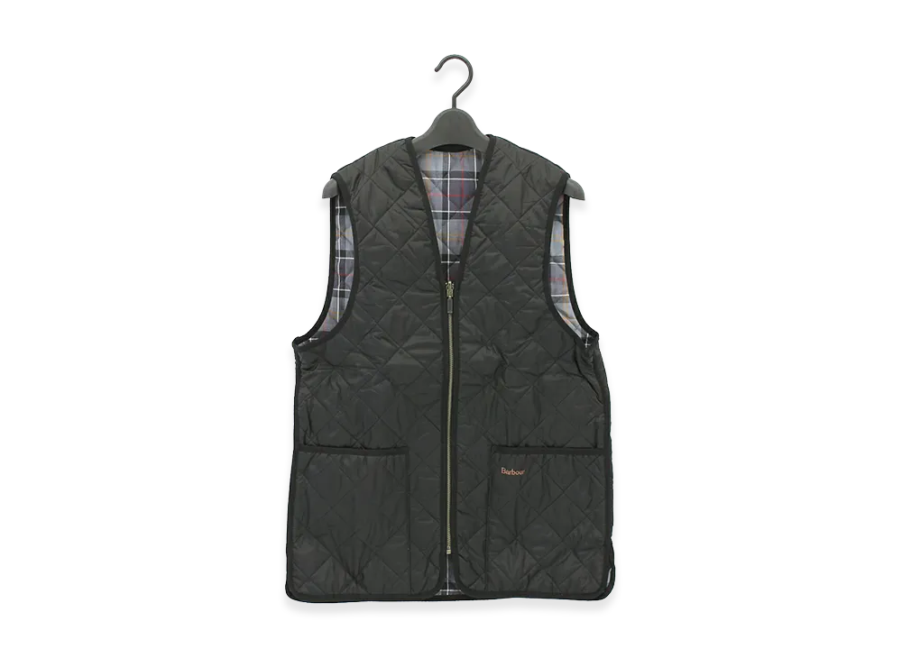 Barbour Quilted Waistcoat Zip-In Liner "Black/Modern"