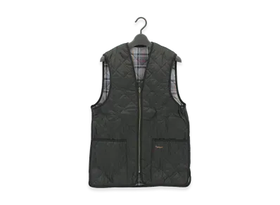 Barbour Quilted Waistcoat Zip-In Liner "Black/Modern"