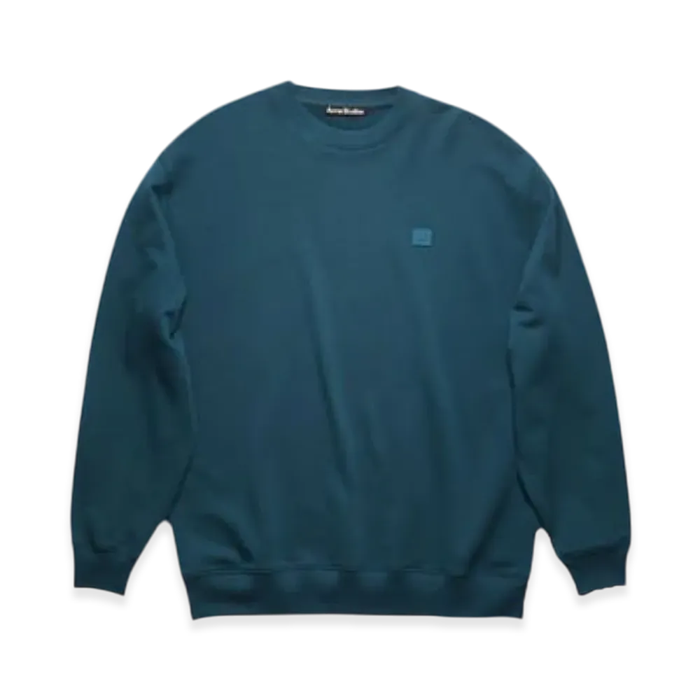 Acne Studios Forba Face Crewneck Sweatshirt "Midnight Blue"