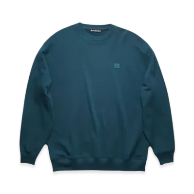Acne Studios Forba Face Crewneck Sweatshirt "Midnight Blue"