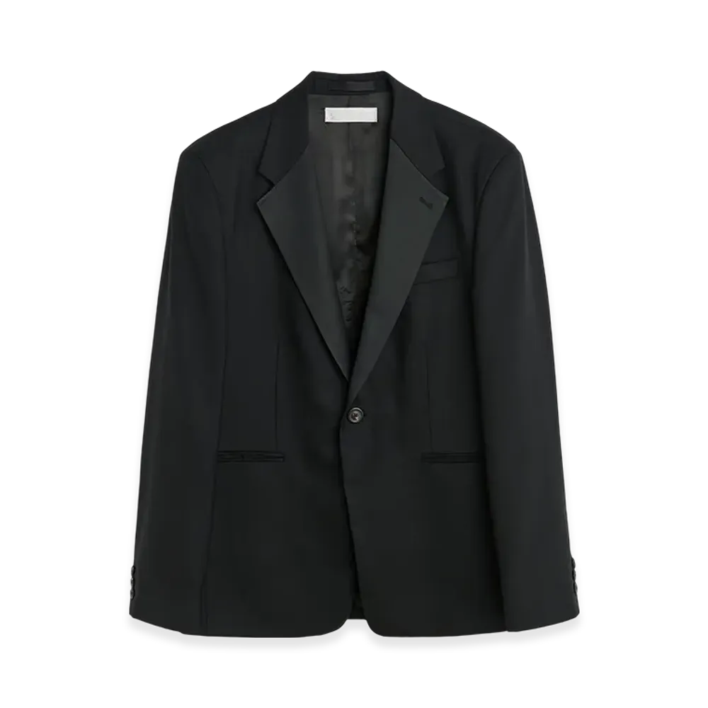 OUR LEGACY Shinjuku Tux Blazer "Black Panama Wool"