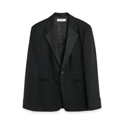 OUR LEGACY Shinjuku Tux Blazer "Black Panama Wool"