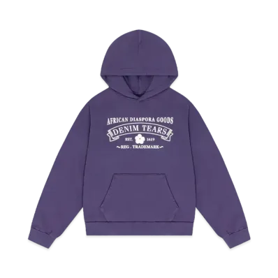 DENIM TEARS ADG Hoodie Washed "Purple"