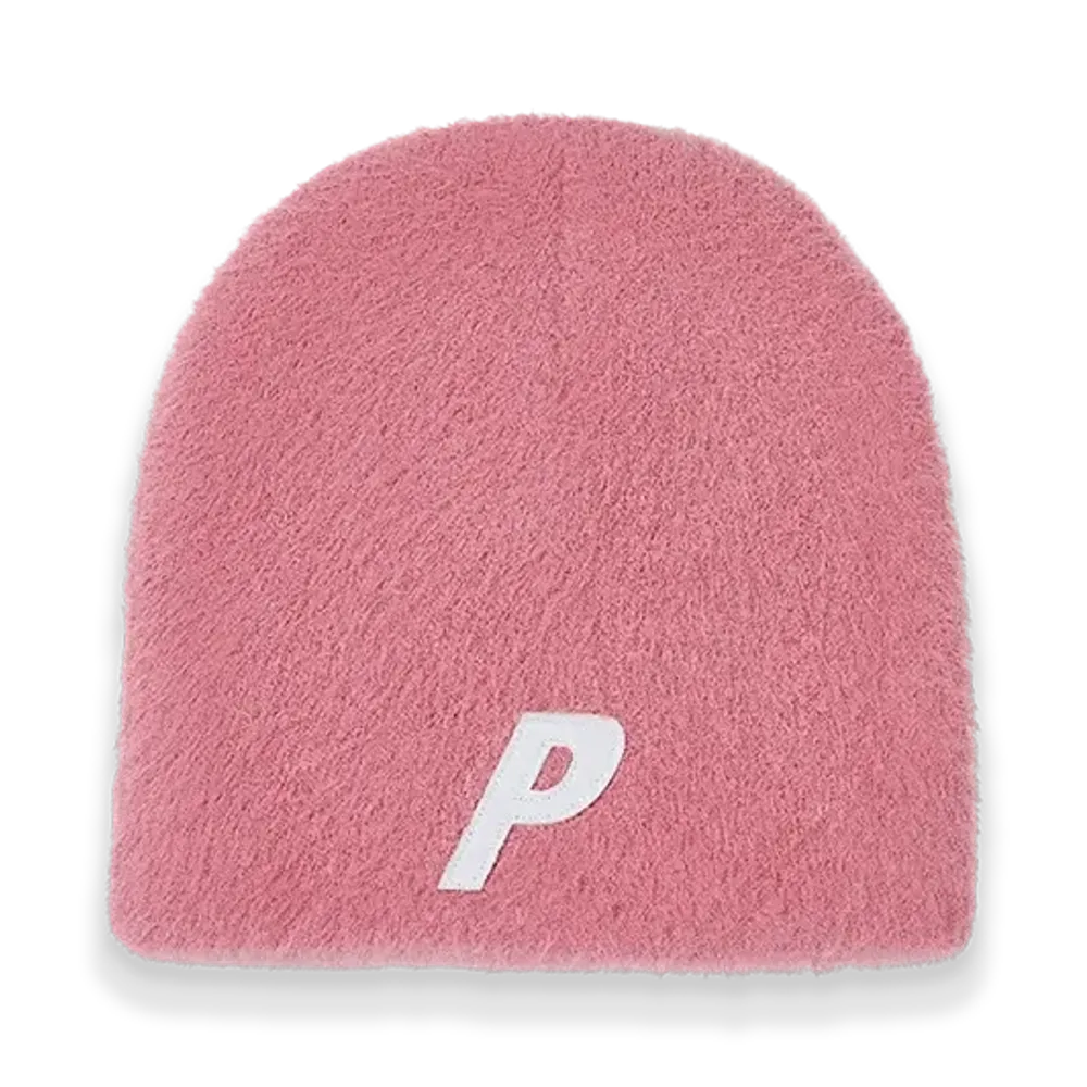 PALACE Faux Mohair P Nein Cuff Beanie "Pink"