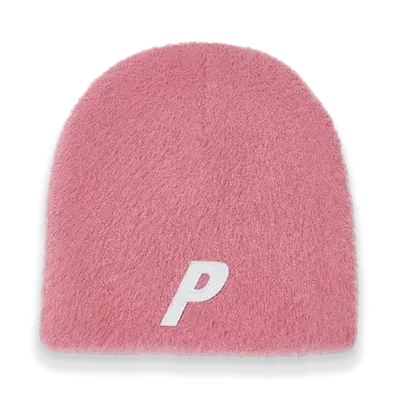 PALACE Faux Mohair P Nein Cuff Beanie "Pink"