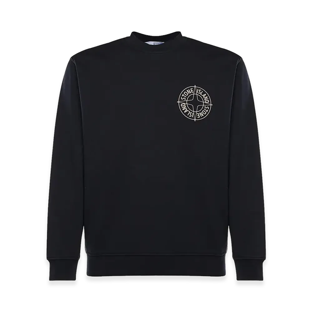 Stone Island Cotton Sweatshirt With Print "Blue"